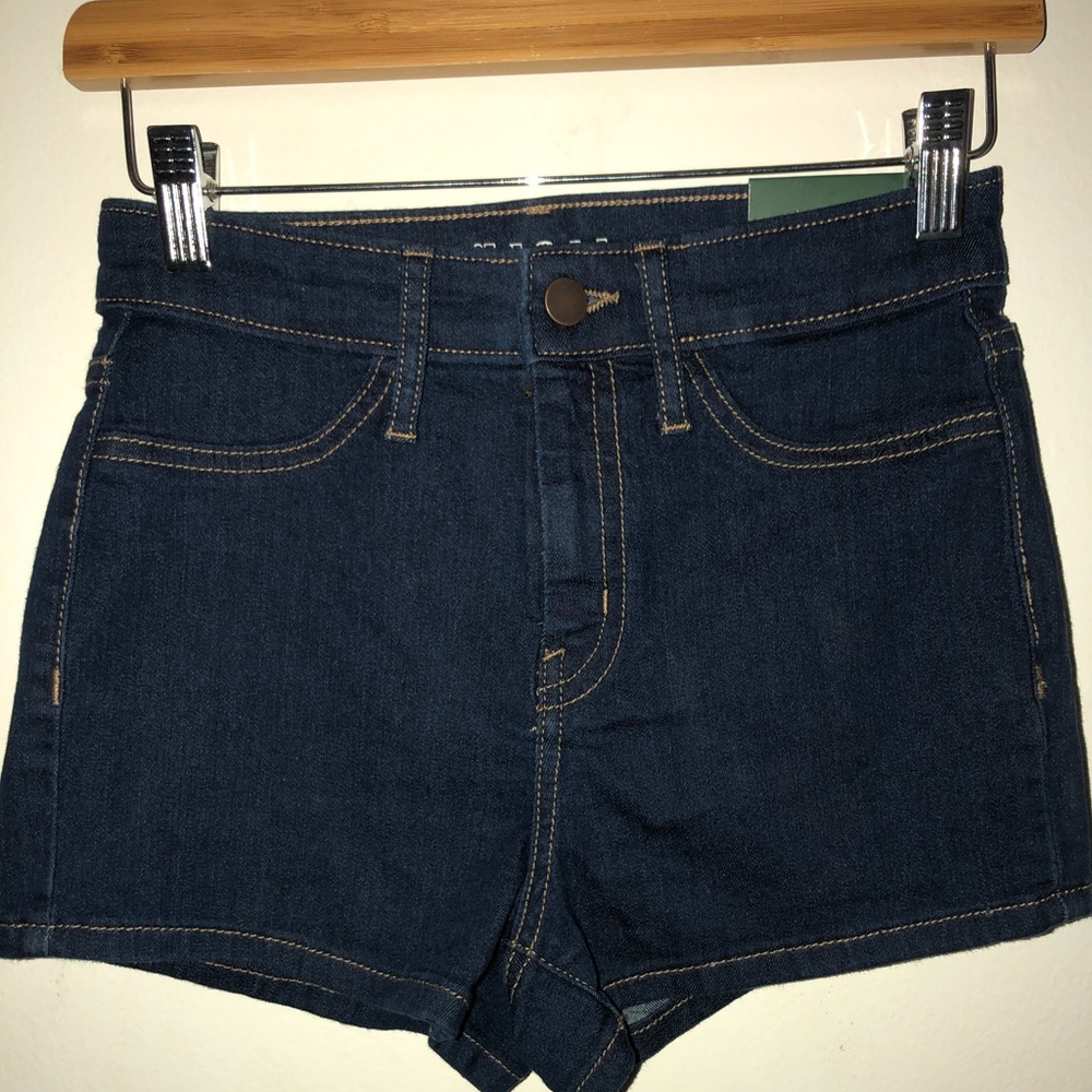 High raise jean shorts